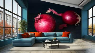 Two purples onions Wall mural