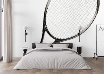 Tennis racket isolated on white background, Tennis racket sports equipment on white PNG file. Wall mural