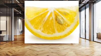 Yellow Yuzu Orange fruit isolated on white background, Kochi Yellow Yuzu isolated on white background With work path. Wall mural