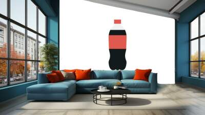 plastic bottle of water and sweet soda. Wall mural