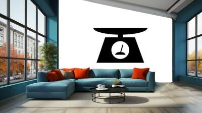 Weight scale icon design. Weight scale icon in trendy Wall mural