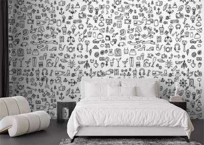 hand drawn vector illustration Wall mural