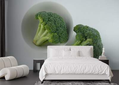 Raw uncooked broccoli Wall mural