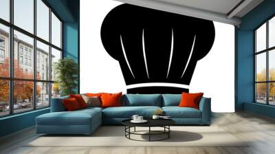 a chef's hat silhouette vector art illustration
 Wall mural