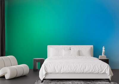 Cyan with aqua blue and green gradient luxury abstract background Wall mural