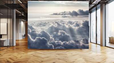 Beautiful blue sky background  Wall mural