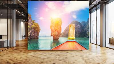 Boat trip to tropical islands from Phuket Wall mural