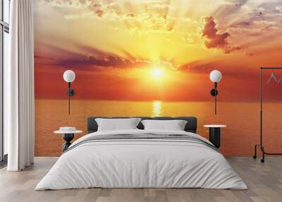 sunrise in the sea Wall mural