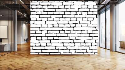 vector brick wall texture illustration, brickwall pattern Wall mural