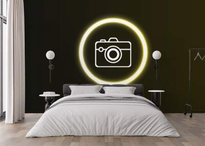 photo camera icon	 Wall mural