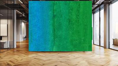 Abstract canvas texture blue green gradient Wall mural