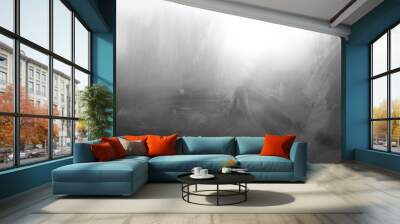 Dirty and Dusty on Glass Window Background. Wall mural