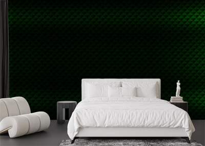 dark green with shadow and light. Wall mural