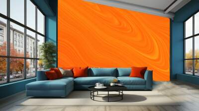 orange and white liquid color oil paint. Wall mural