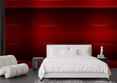 red metal plate on old red metallic mesh for background and texture. Wall mural