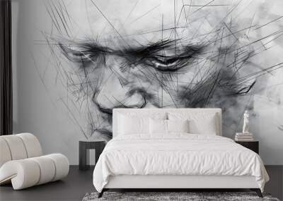 portrait of a person Wall mural