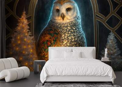 christmas messenger Wall mural