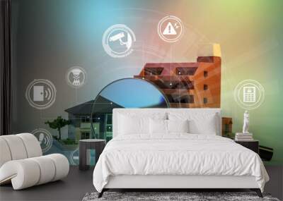 home security system abstract image visual Wall mural