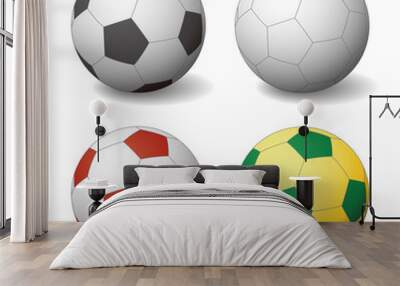 soccer ball, football, vector illustration Wall mural