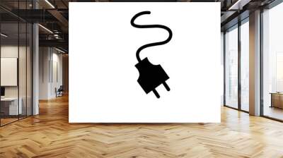 Electric plug with cable Wall mural