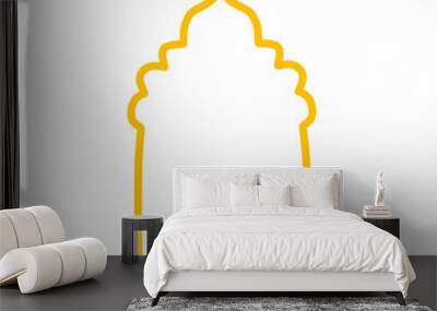 gold islamic frame Wall mural