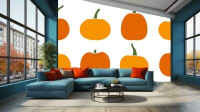 Pumkin icon set. Vector illustration. Wall mural