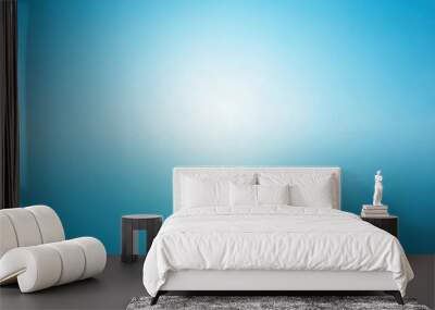 soft sky blue gradient background with noise effect Wall mural