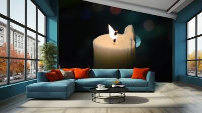 candles in the dark Wall mural