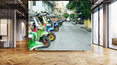 Tuktuk Thailand at Train Station Thailand. 15 Dec 2018 - Image Wall mural