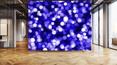 Bokeh blue Wall mural