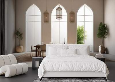 minimalist dining room arabian style lighting Wall mural