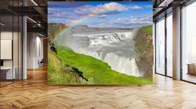 Gulfoss waterfall iceland Wall mural