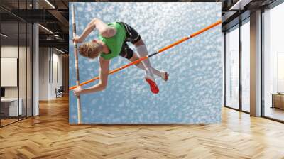 Pole vault sky Wall mural