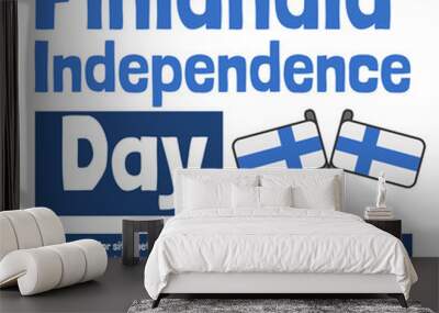 Finlandia independence day social media design template Wall mural