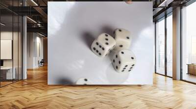 Dices gambling casino chance gamble number die  dices win bet roll games six roll success black isolated fortune games numbers Wall mural