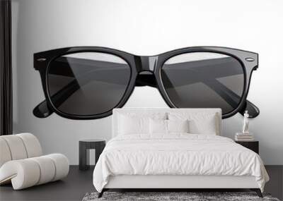 Sunglasses isolated on white created with Generative AI Wall mural