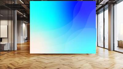 Abstract blue background for design or presentation, abstract blue ice colored background with gradient Wall mural