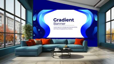 abstract banner design template Wall mural