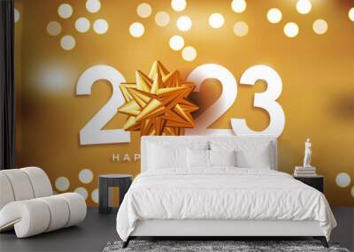 2023 Happy New Year Wall mural