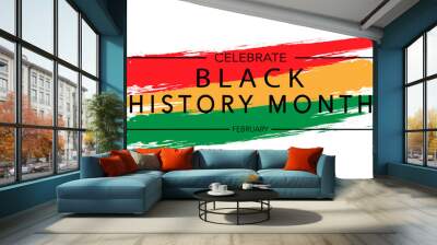 Black History Month Logo PNG Wall mural