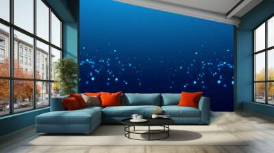 Digital technology and science background Wall mural