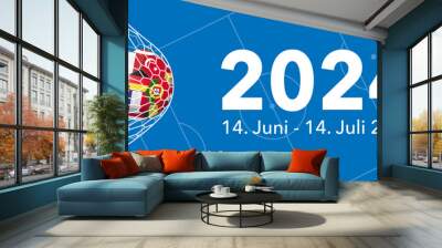 Fussball 2024 Wall mural