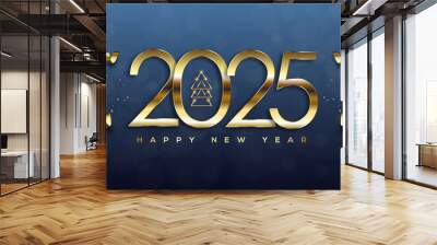 Happy New Year 2025 Wall mural