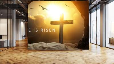 He is Risen Background Wall mural