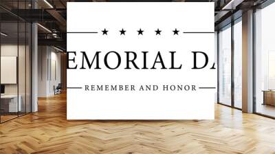 Memorial Day USA Wall mural