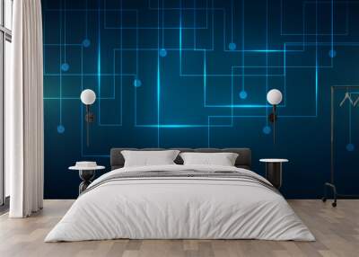 technology background Wall mural