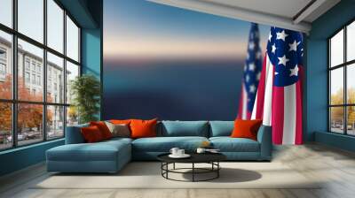 usa flag Wall mural