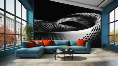 Abstract 3D Metal Shape Wall mural