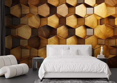 Abstract Polygonal Geometric Pattern Texture for Background Wall mural