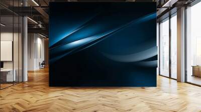 Abstract wavy blue background Wall mural